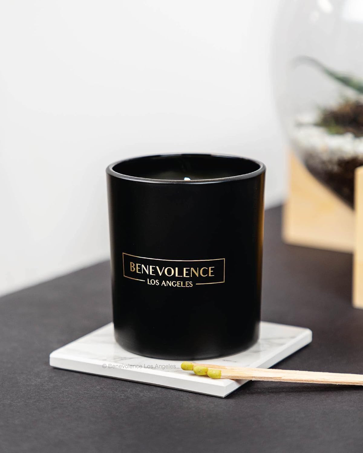 Benevolence Candles Bergamot & Jasmine Scented Candle | 8 Oz Scented Candles for Home Scented | Natural Soy Candles for Men | 45 Hour Burn Christmas Candles Scented | Fall Candles Set | Jasmine Candle